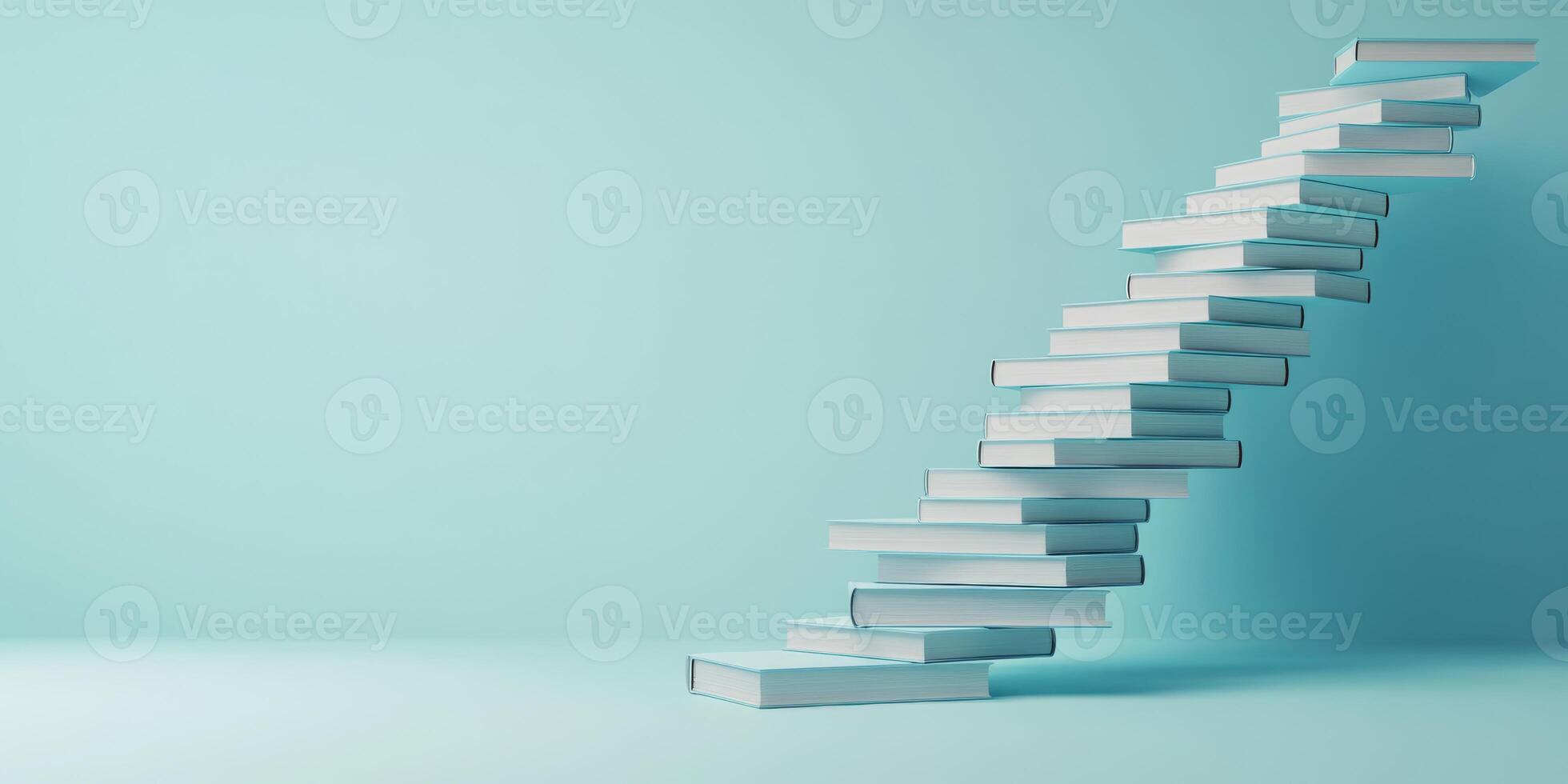 A wellorganized book collection symbolizes progression and enlightenment, embodying the pursuit of knowledge and evoking innovation, sophistication, and timeless elegance that captivates the mind photo