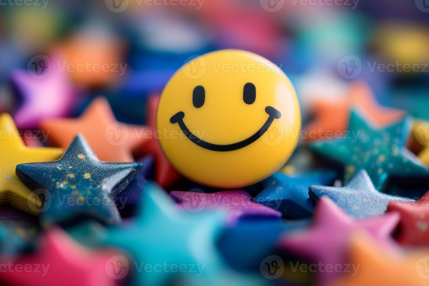 Experience the vibrant energy of cheerful faces and twinkling stars. Lets celebrate the joy, satisfaction, and excellent service found in our daily lives, businesses, and communities photo