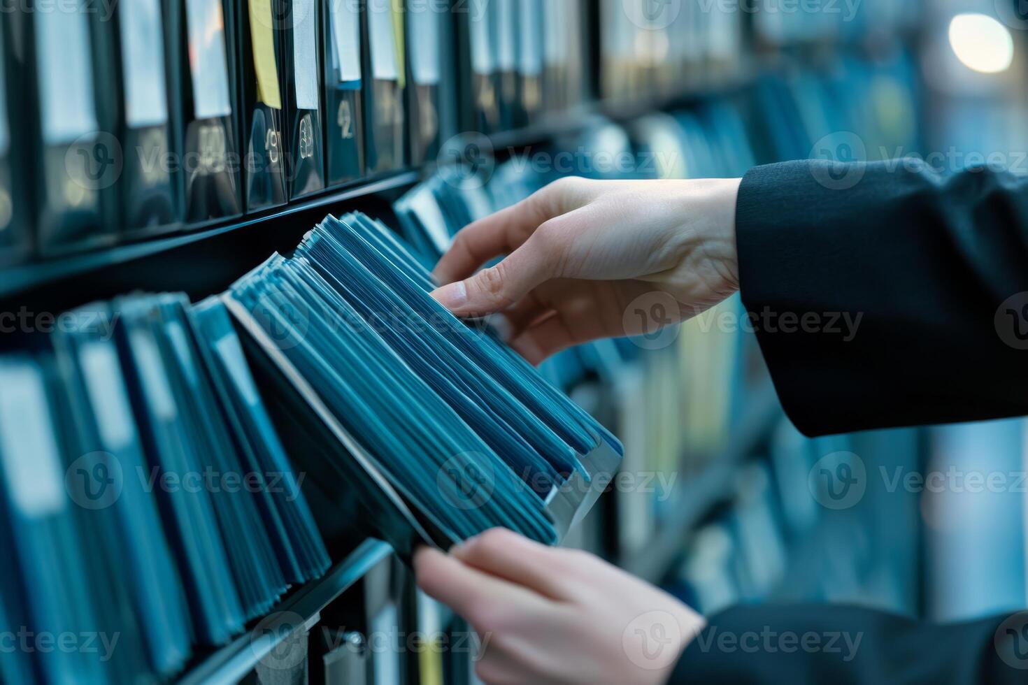 A focused inspection of auditor records ensures meticulous document analysis, verifying compliance with regulations and achieving accuracy in business operations and accounting practices photo