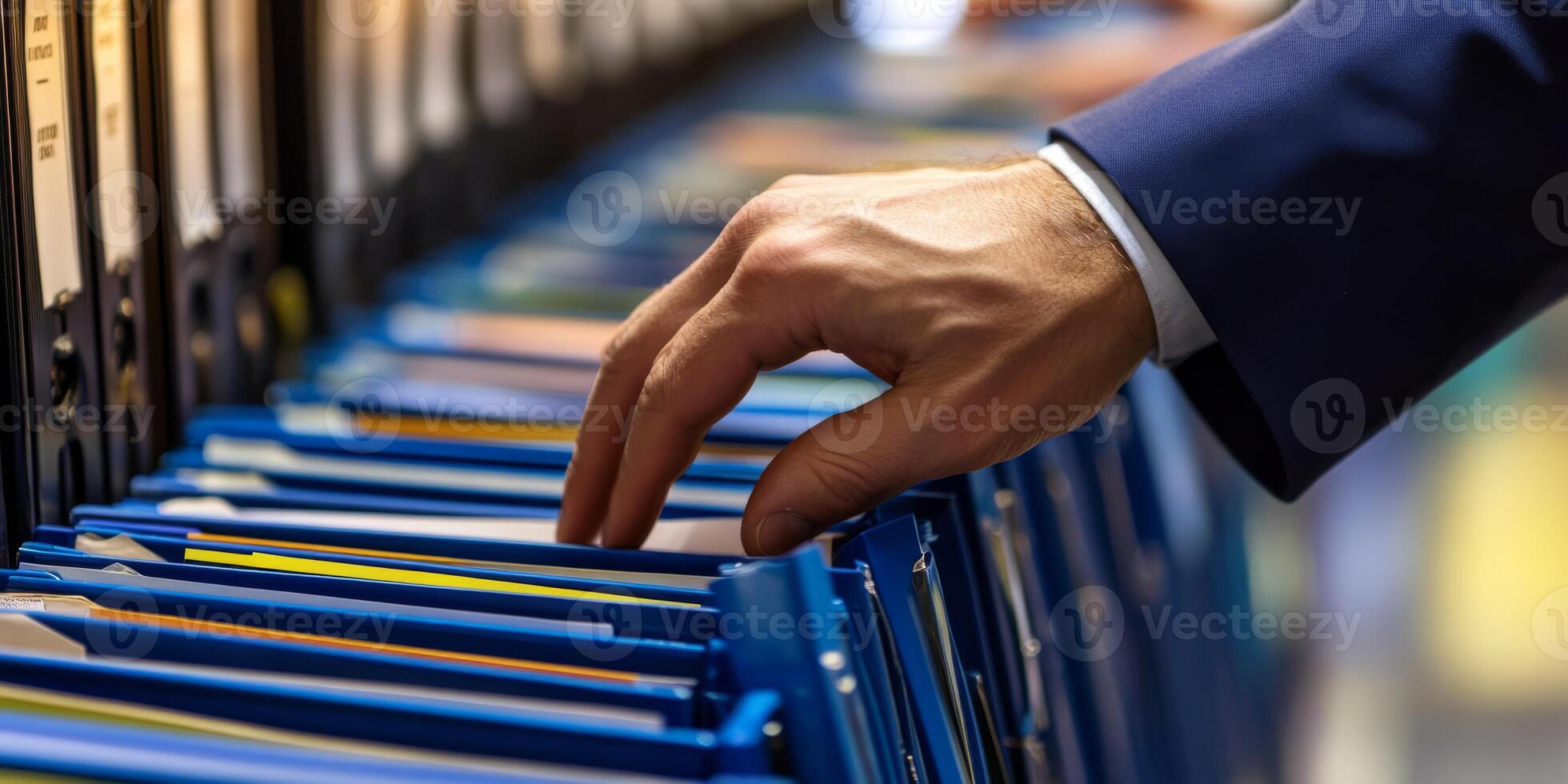 An auditor examines files for compliance and accuracy in business operations, ensuring document analysis and data verification to improve efficiency and transparency in financial management photo