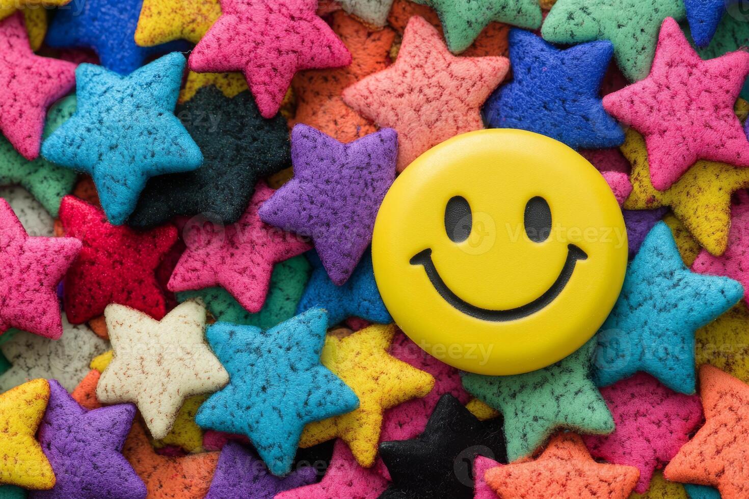 Embrace a sense of satisfaction and lasting happiness by focusing on positive reviews, star ratings, and a smiley face that symbolizes both quality service and emotional wellness for all involved photo