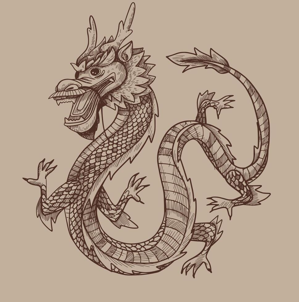 Plum Blossom of Dragon Year vector
