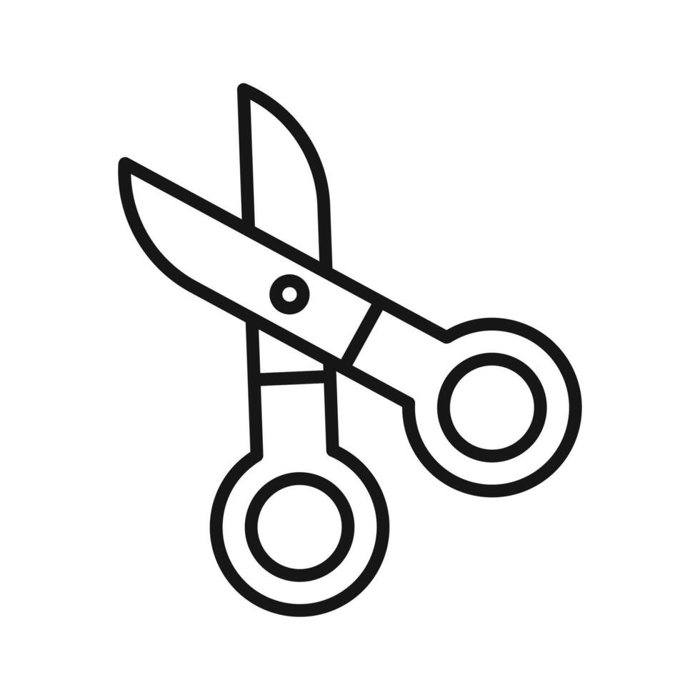 Scissor Icon on white background vector