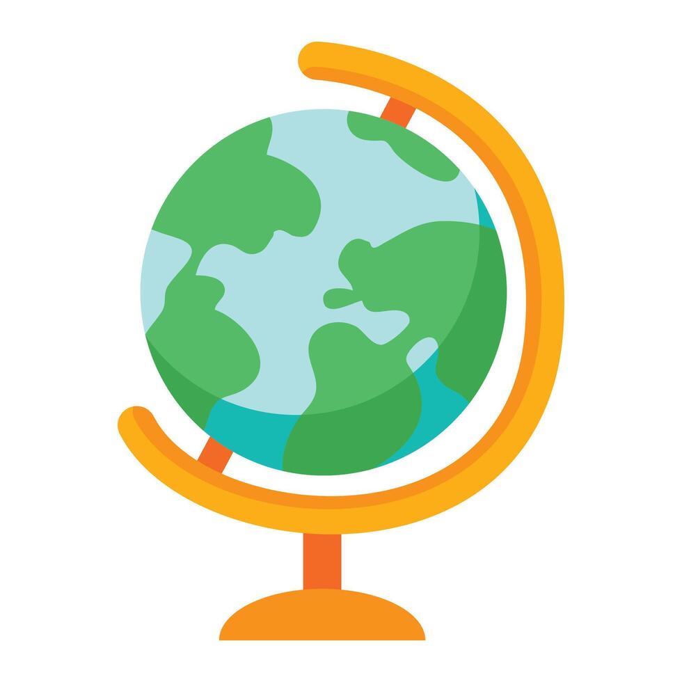 Globe map icon isolated design on the white vector
