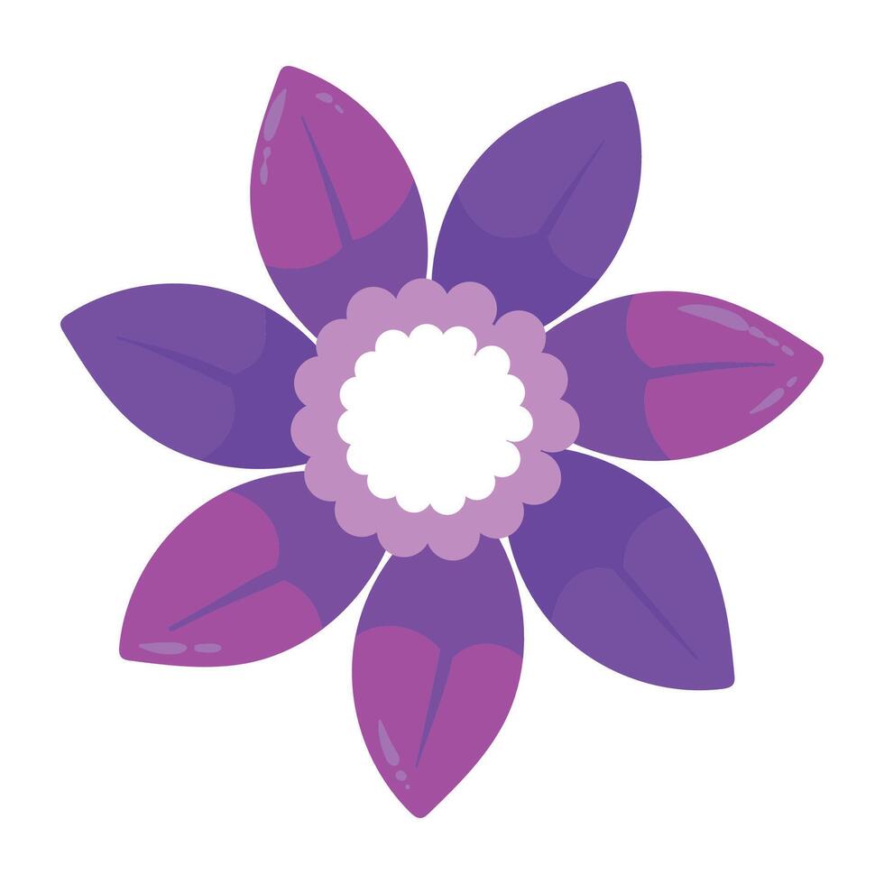hand drawn colorful flower illustration isolated on white vector