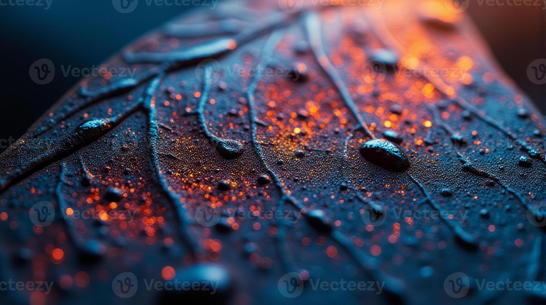Close Up View of a Beautiful Butterfly Wing With Iridescent Colors and Delicate Textures photo