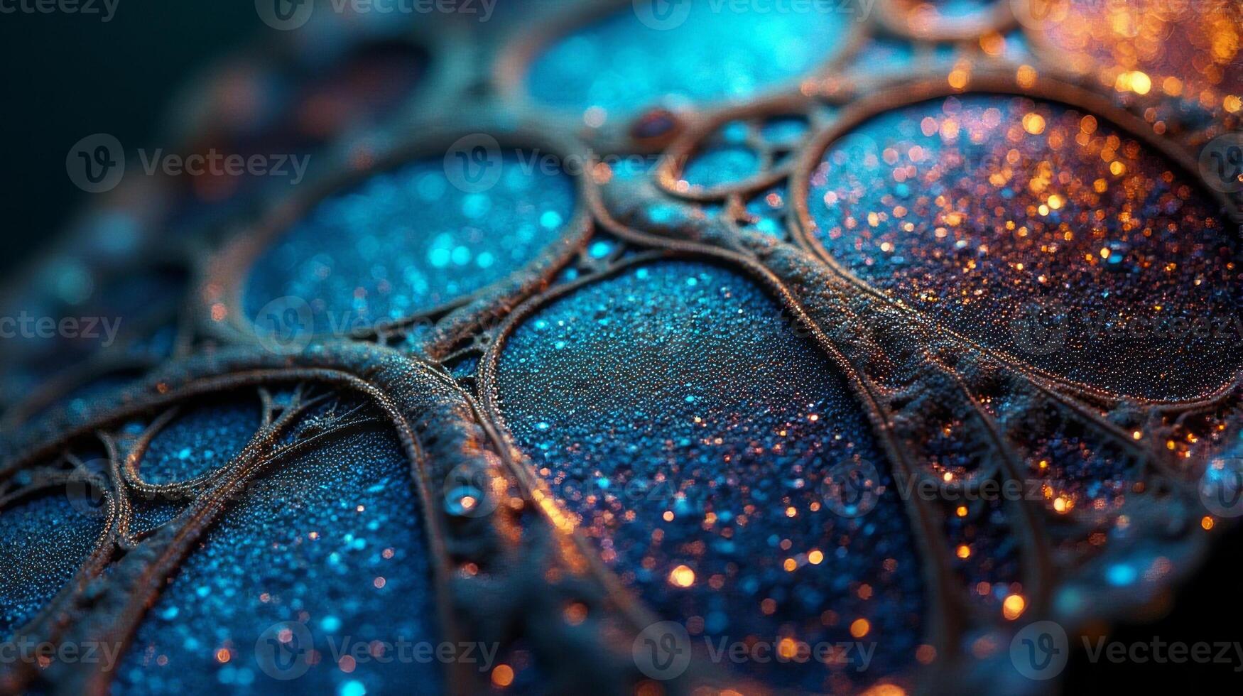 Close Up View of a Beautiful Butterfly Wing With Iridescent Colors and Delicate Textures photo