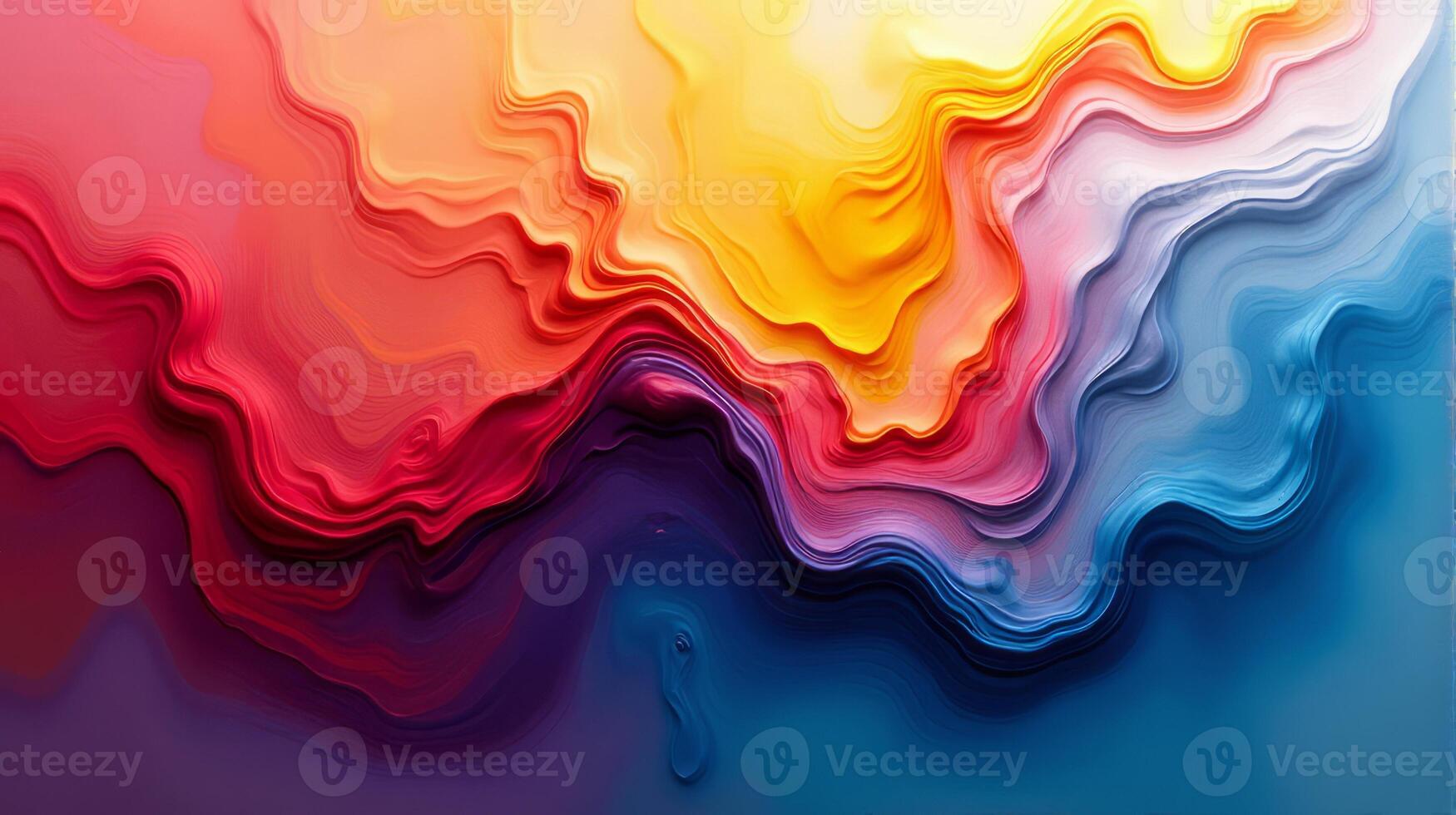 Dynamic and Vibrant Abstract Art Piece Inspired by the Interplay of Colors and Fluid photo