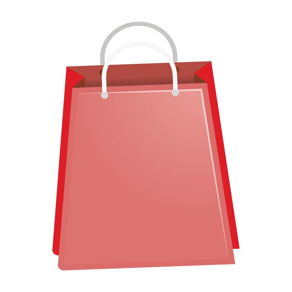Realistic shopping bag isolated on a white background vector