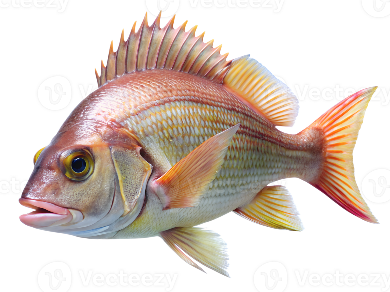 Emperor Snapper Fish swiming isolated on a transparent background png