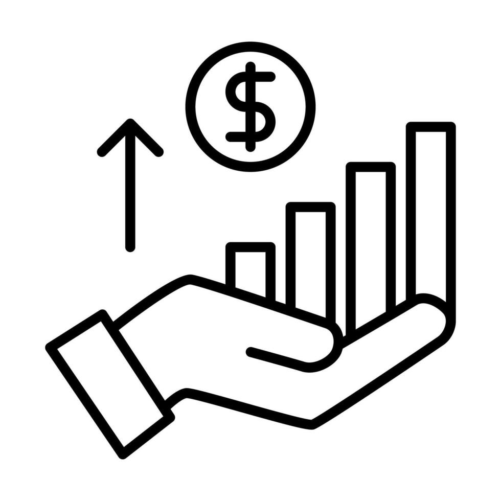 Business Profit Growth Icon vector