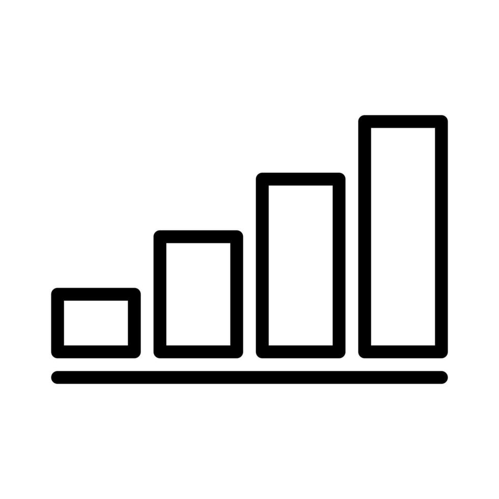 Data Bar Graph Comparison Icon vector