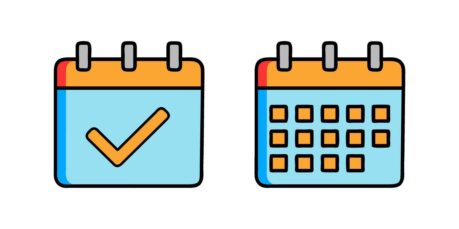 Calendar icon. flat illustration isolated for graphic and web design. vector