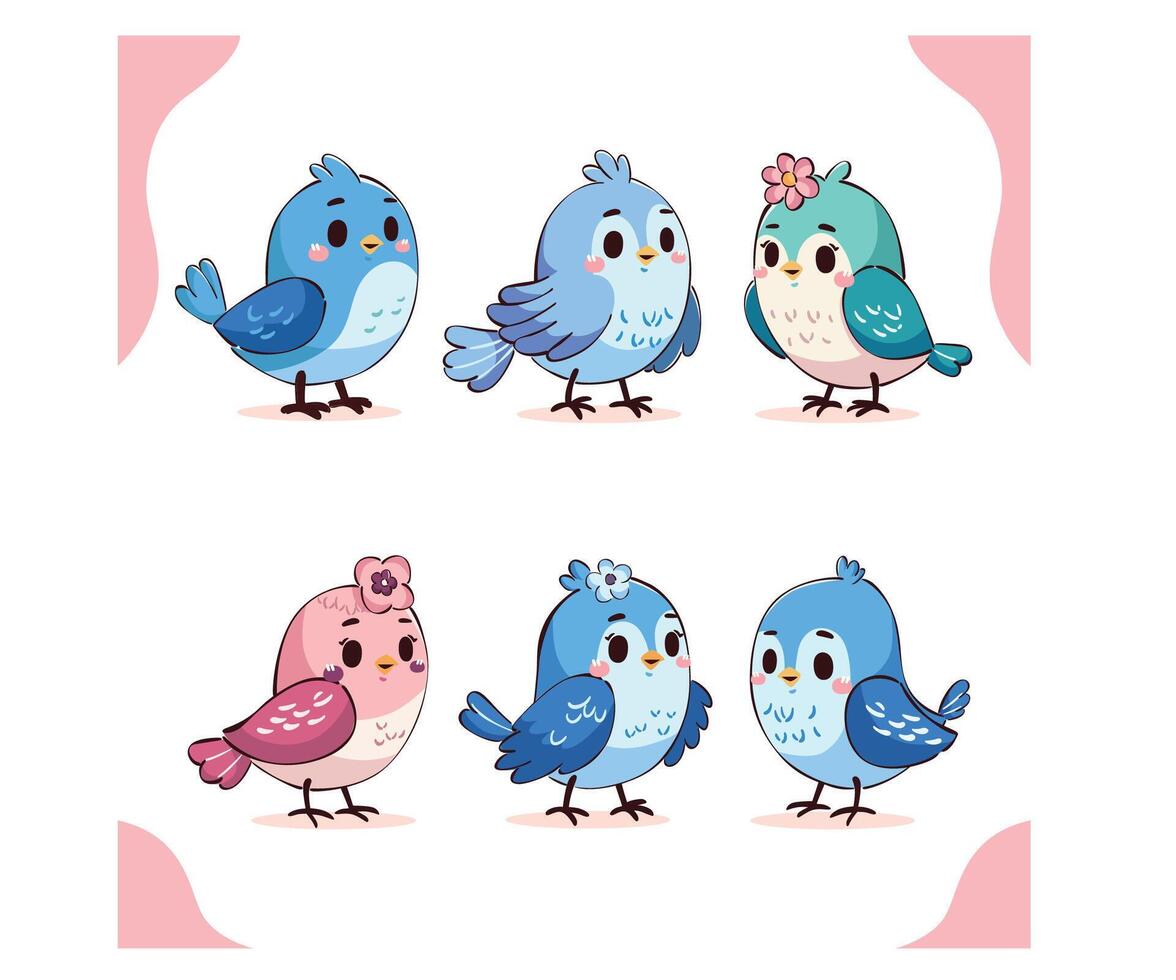Hand Drawn Bird Collection vector