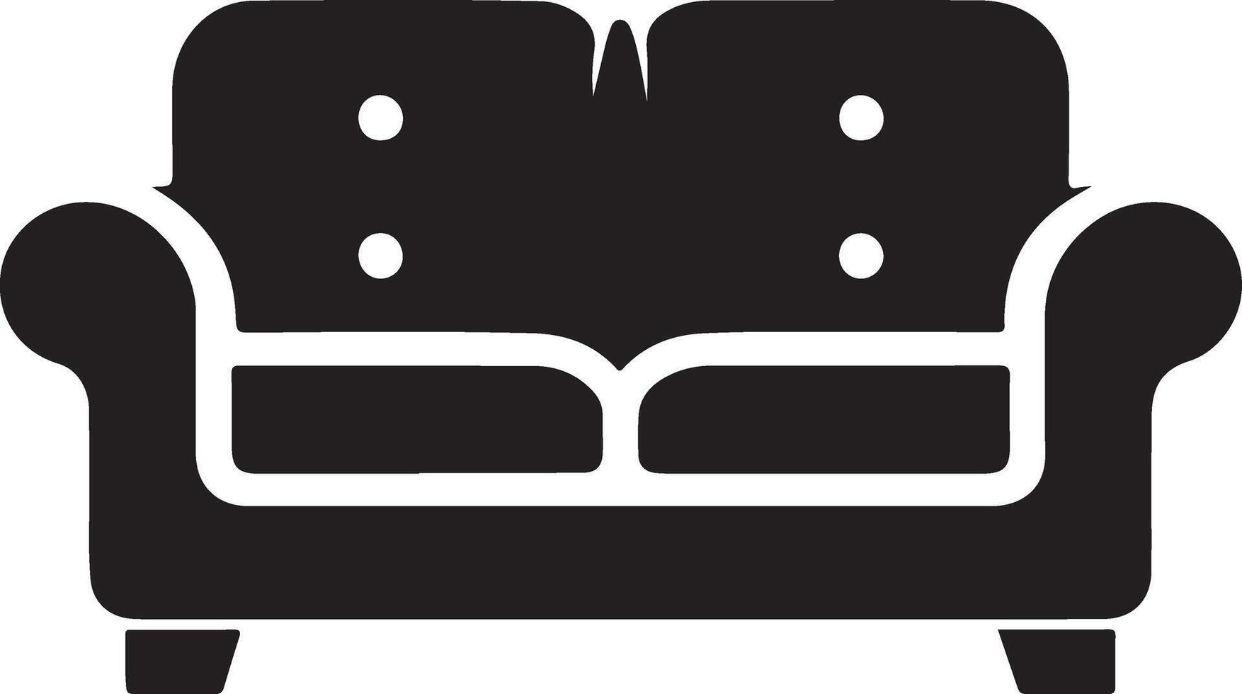 sectional sofa silhouette illustration vector