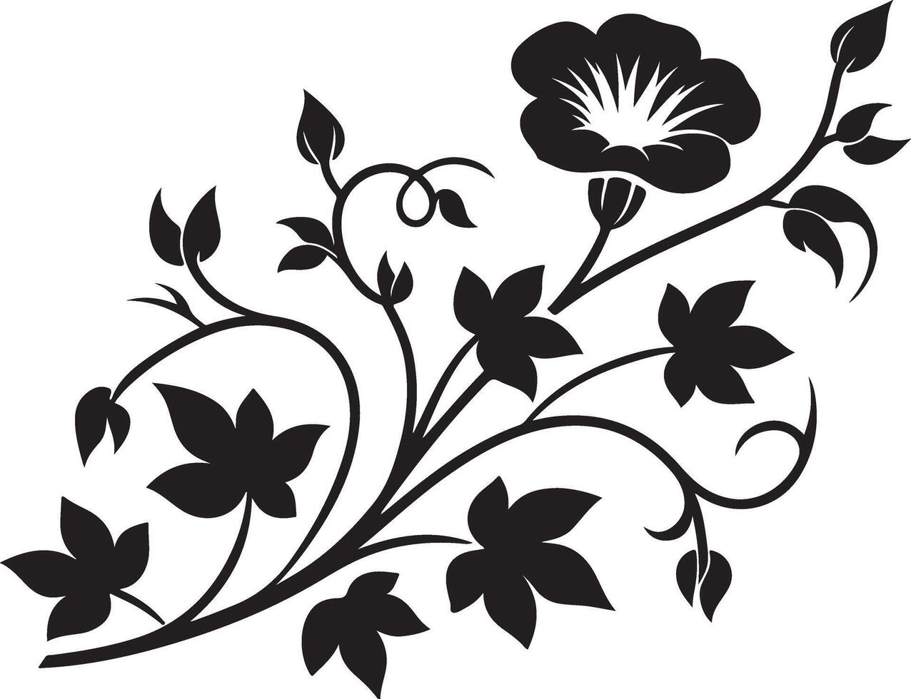 branches with rosebuds and leaves isolated on a white background vector