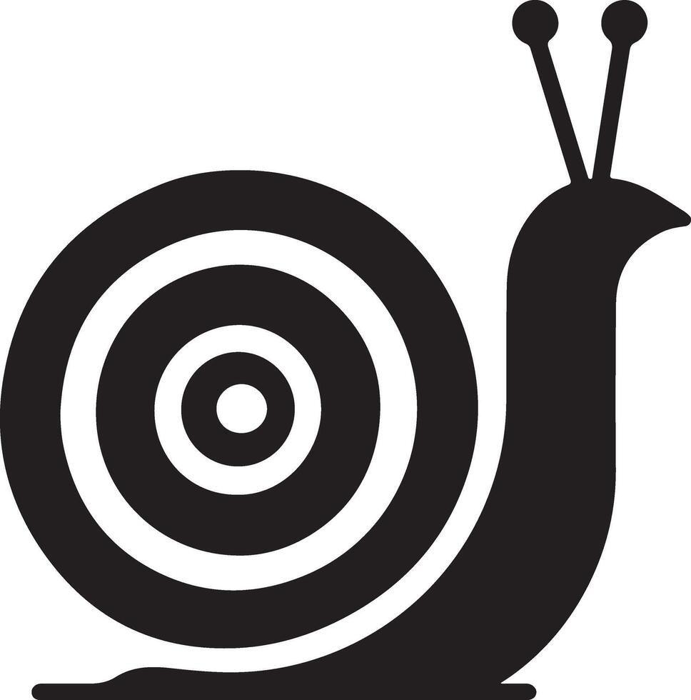 snail silhouette art illustration vector