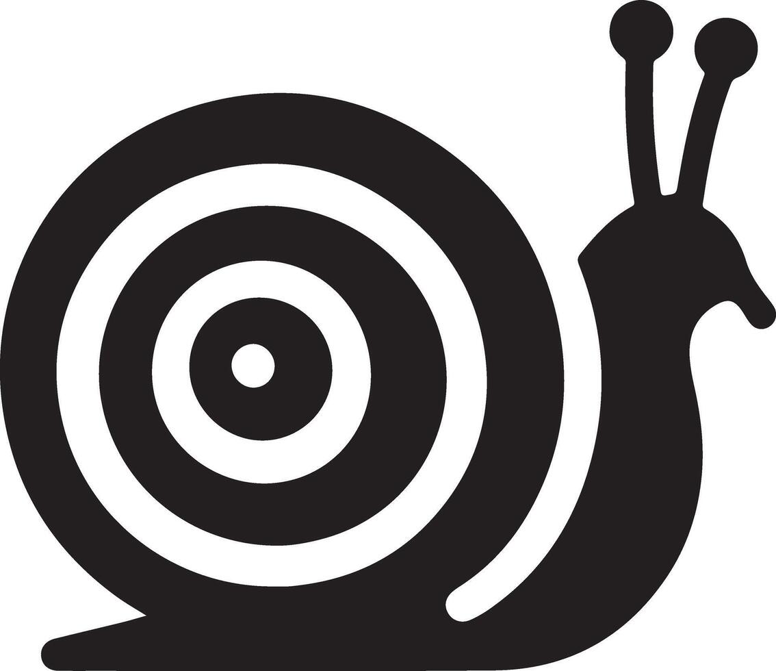 snail silhouette , Sea snail illustration vector