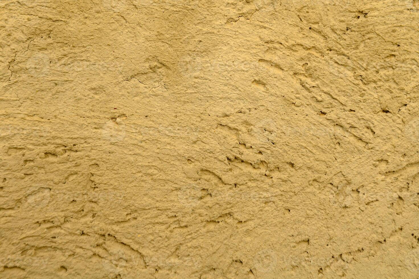 Distressed Yellow Brown Old Brick Wall photo