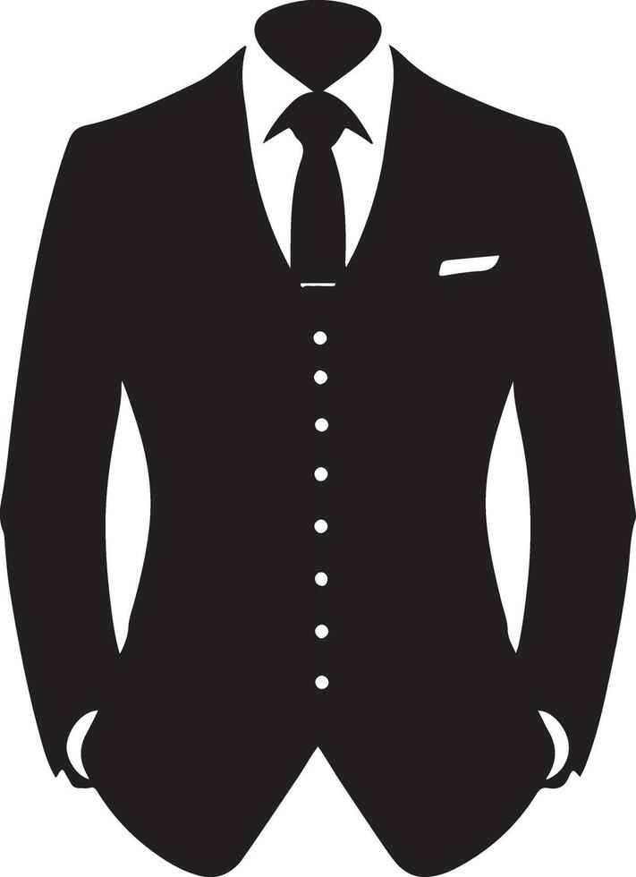 A Suit with a Tie in the . Stock vector