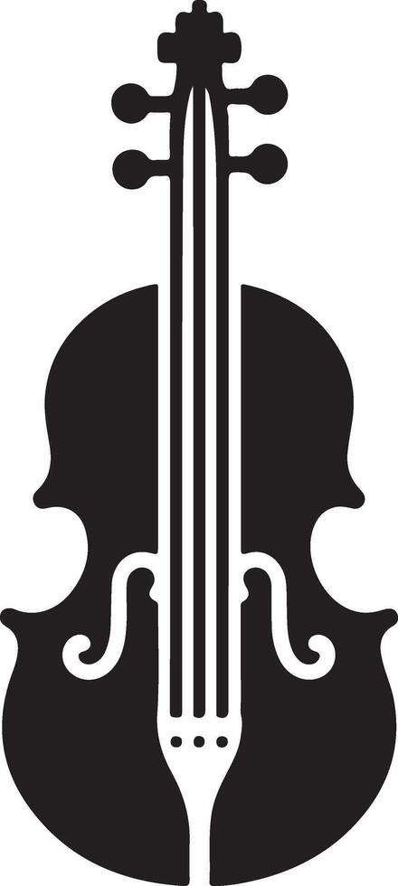 Cello icon. Simple element from musical instruments vector