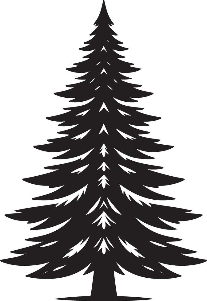 Christmas and New Year design elements. Christmas trees vector