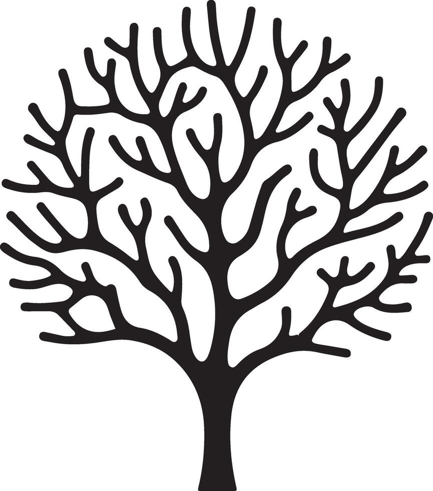 Coral silhouette icon stock . Illustration of flora vector