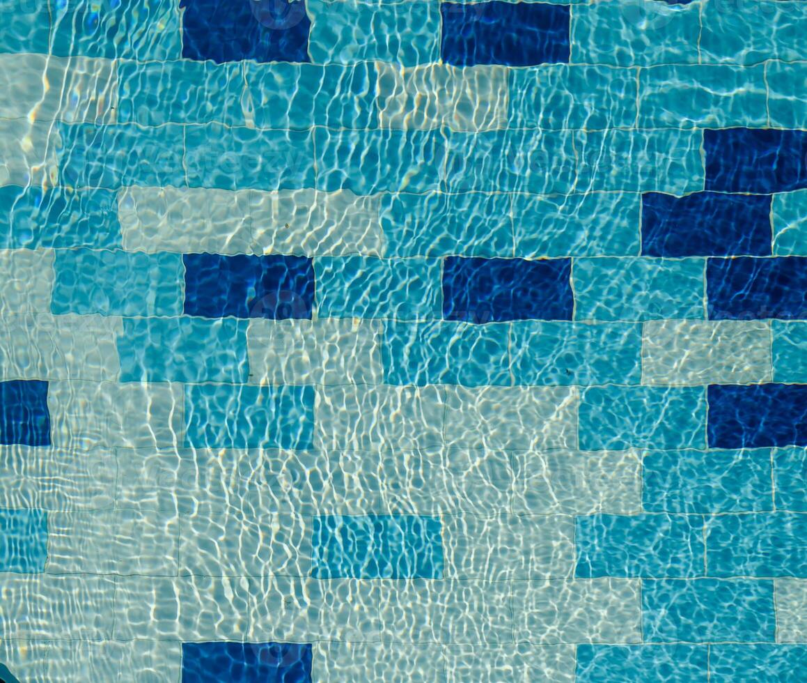 White reflections in motion on the water the pool. 2 photo