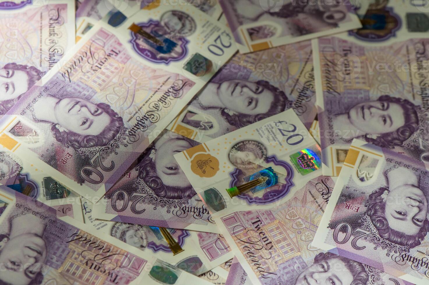 Pile of Twenty Pound Notes 2 photo