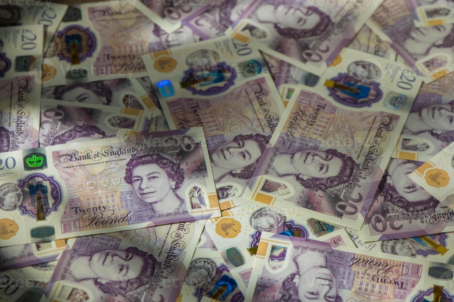 Pile of Twenty Pound Notes 1 photo
