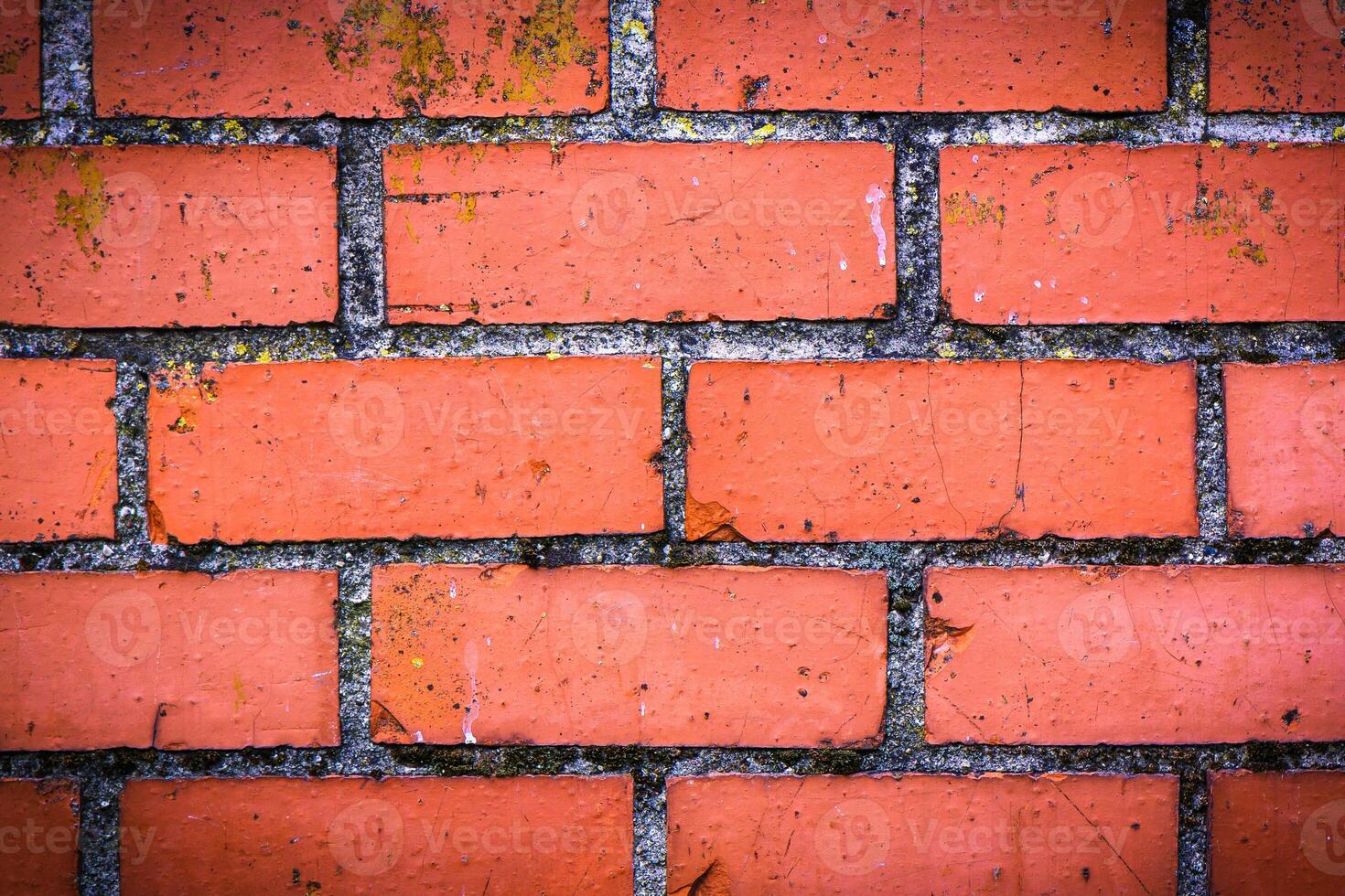 Red brick wall panoramic texture background photo
