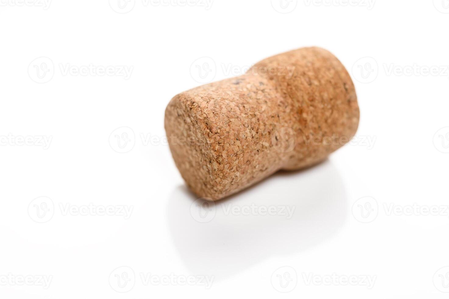 Champagne Cork on white background photo