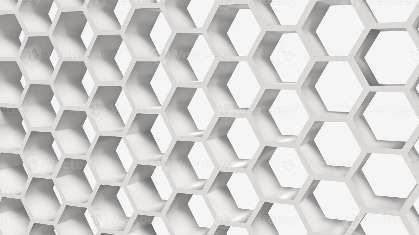 The white hexagon for Background or Abstract concept 3d rendering. photo