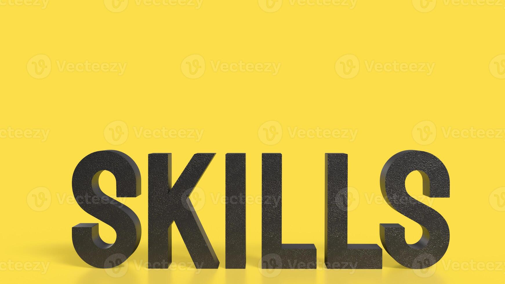The skill text for Business concept 3d rendering. photo