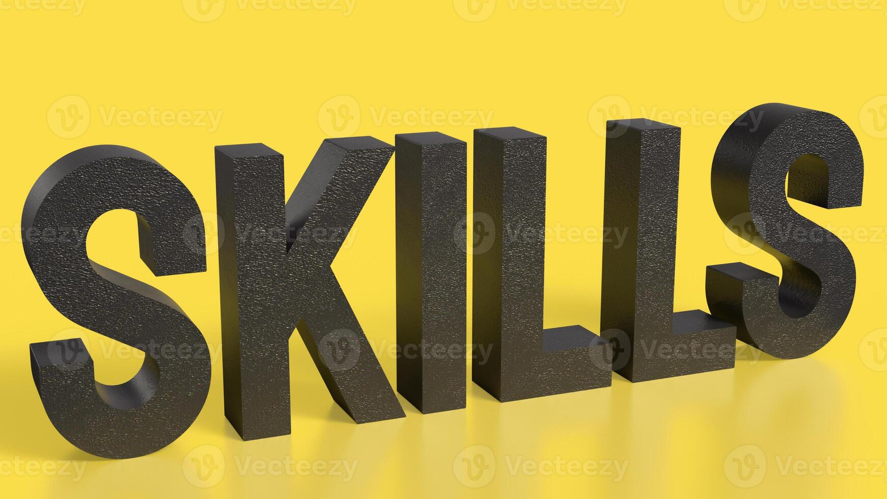 The skill text for Business concept 3d rendering. photo