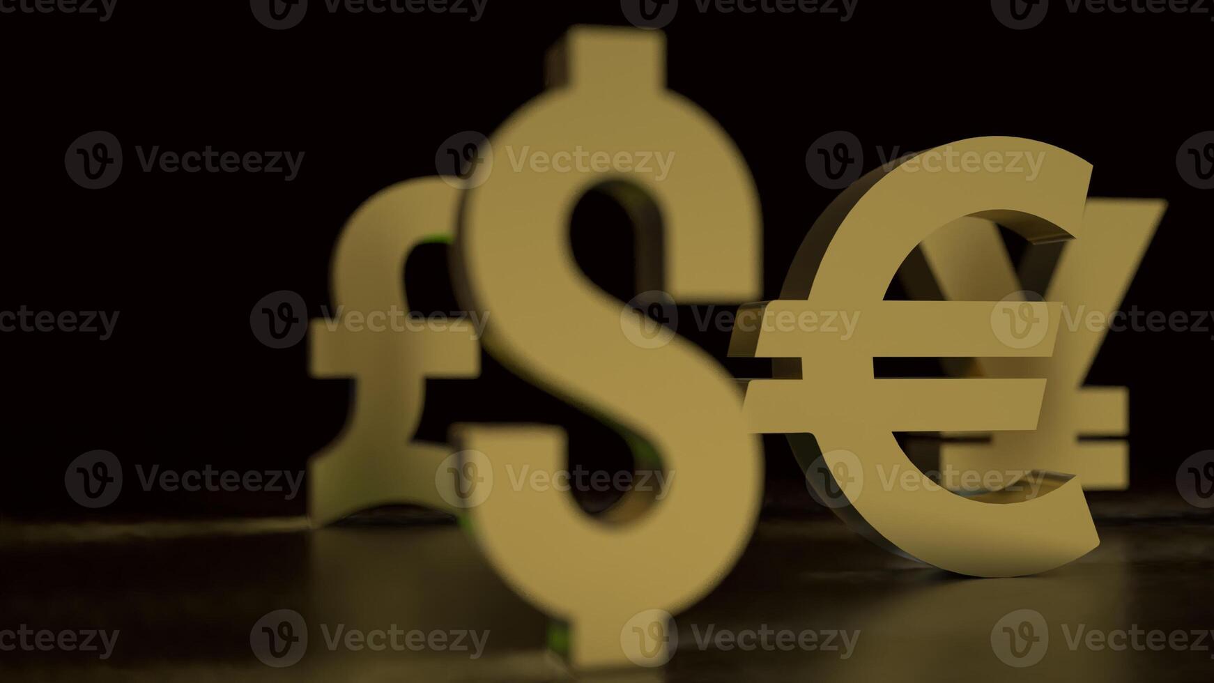 The euro symbol for Business concept 3d rendering. photo