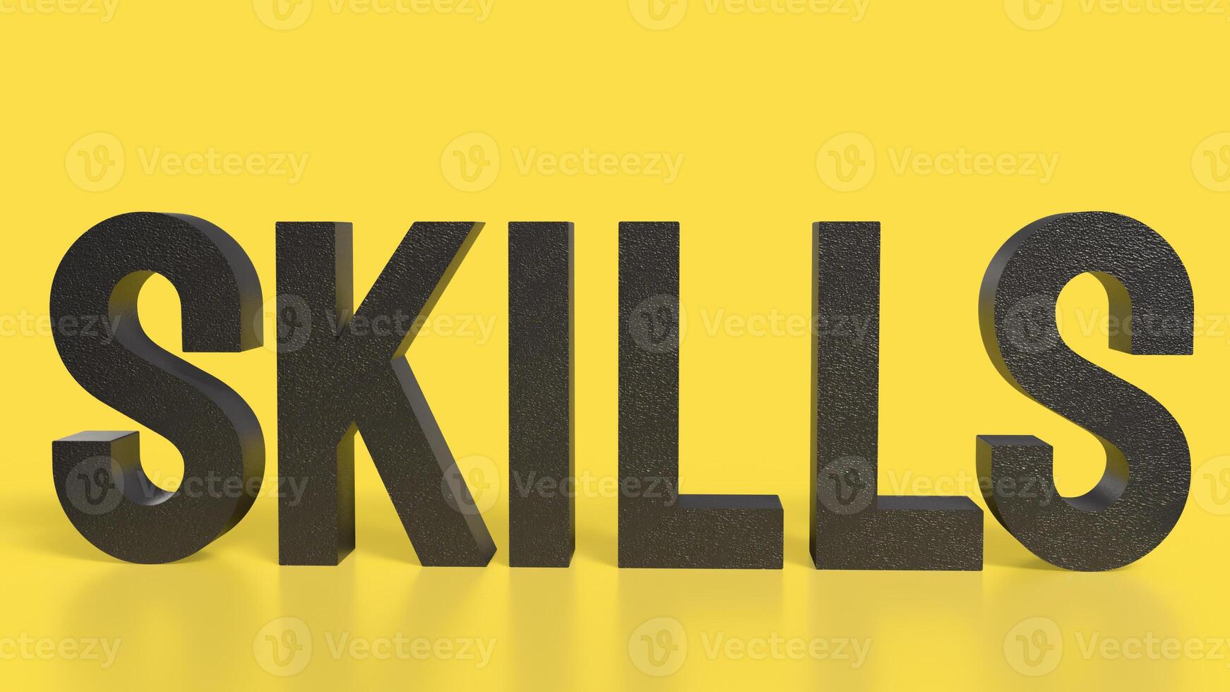 The skill text for Business concept 3d rendering. photo