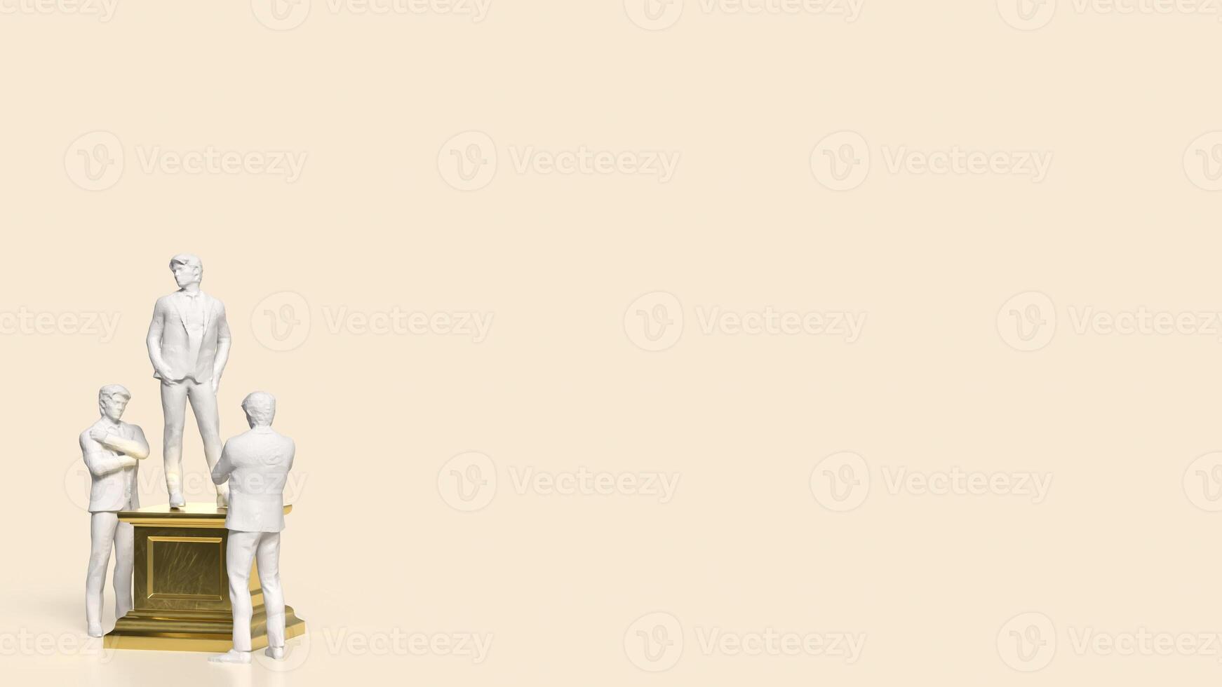 The man on podium for reader or vote concept 3d rendering. photo