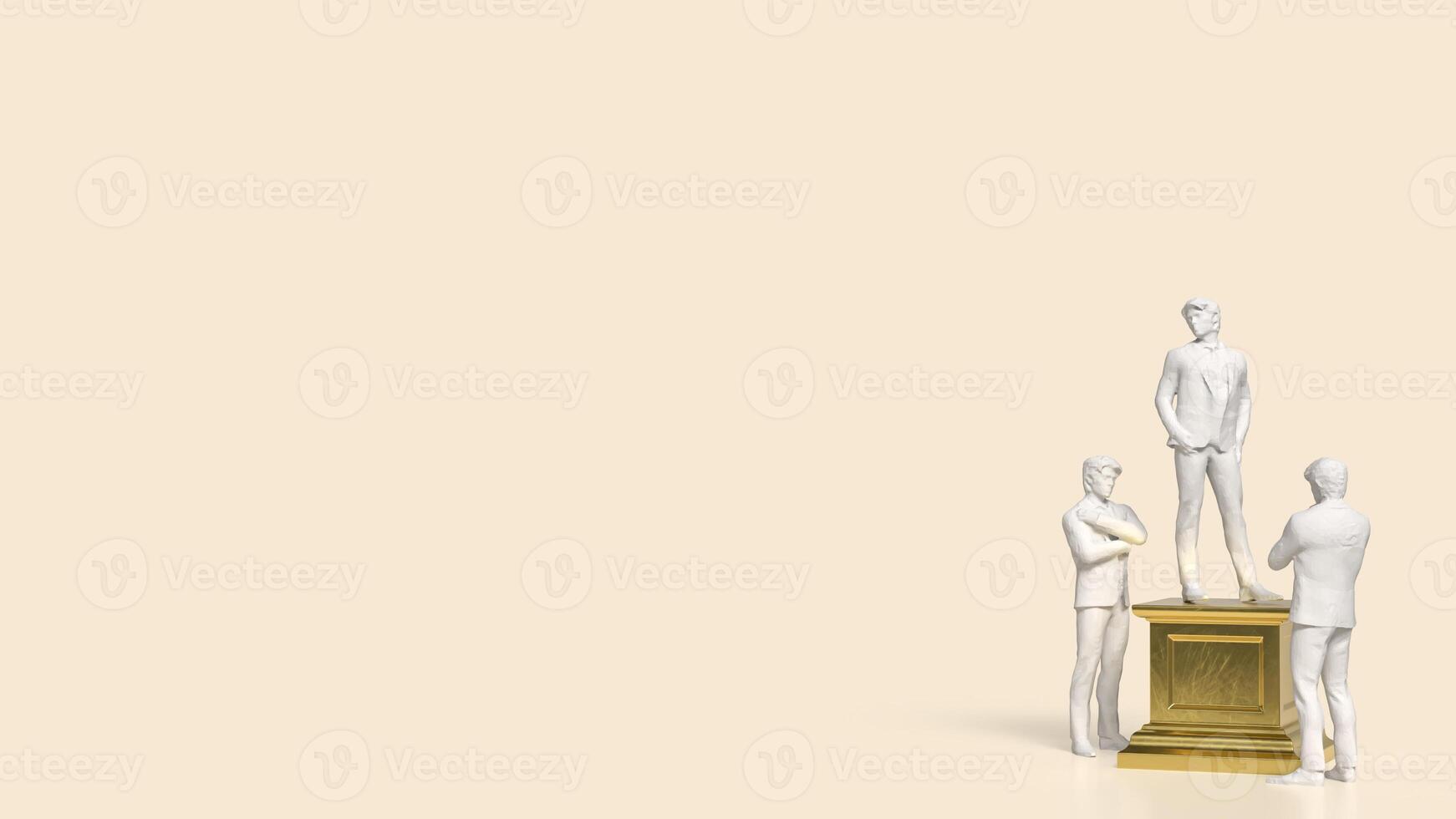The man on podium for reader or vote concept 3d rendering. photo