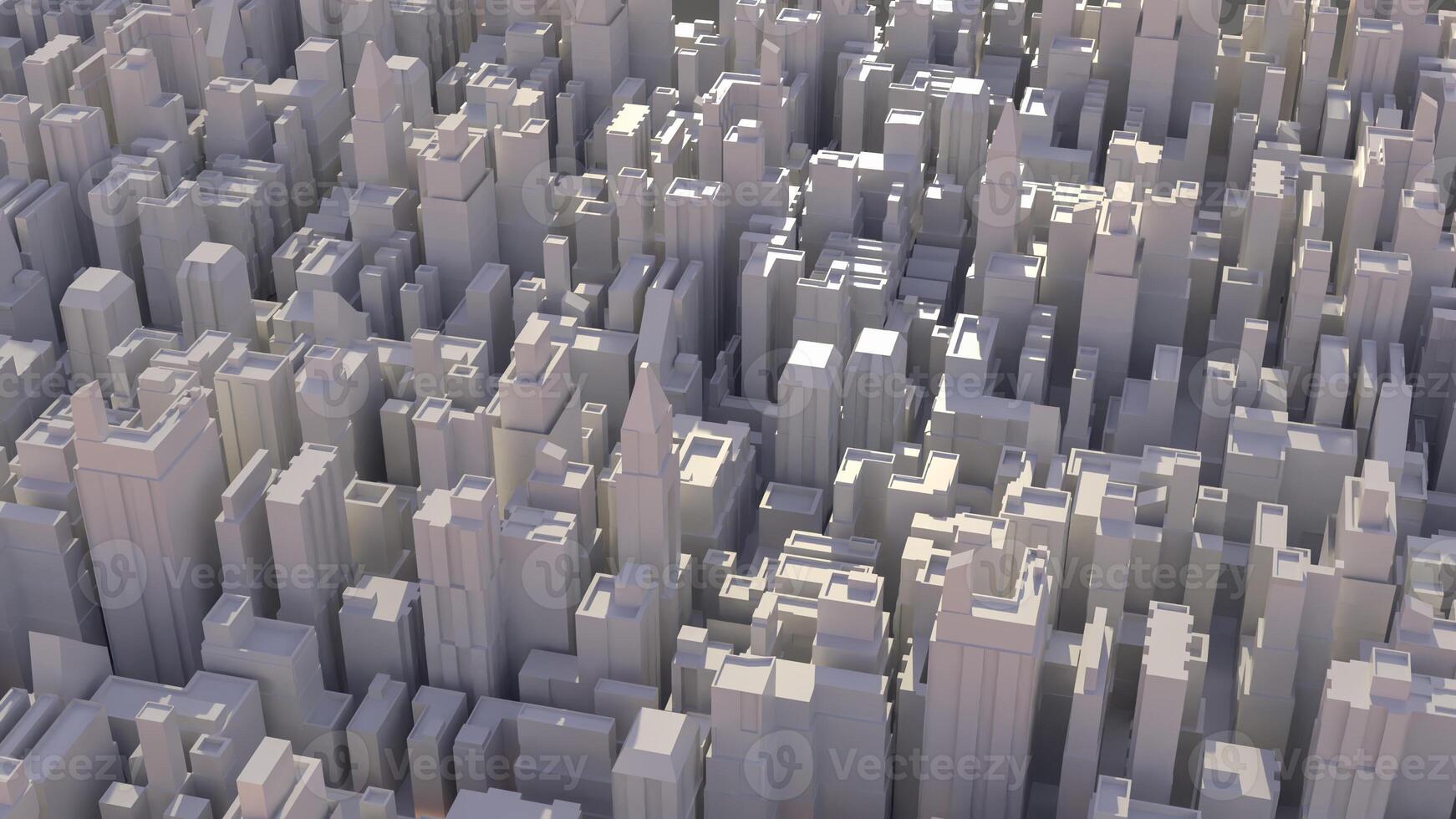 The city image for real estate or property concept 3d rendering. photo