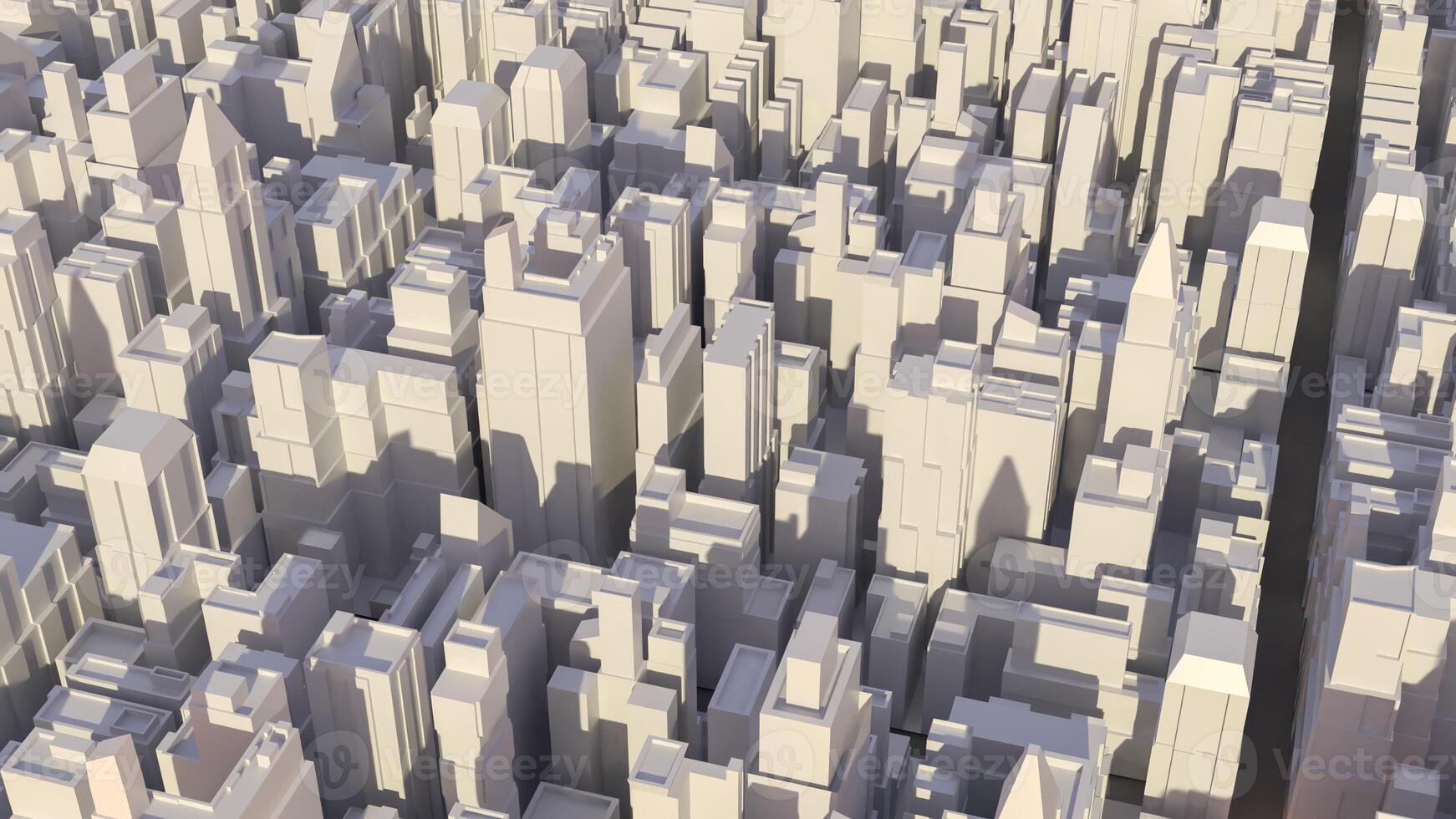 The city image for real estate or property concept 3d rendering. photo
