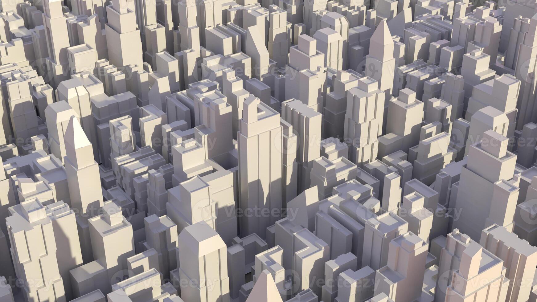 The city image for real estate or property concept 3d rendering. photo