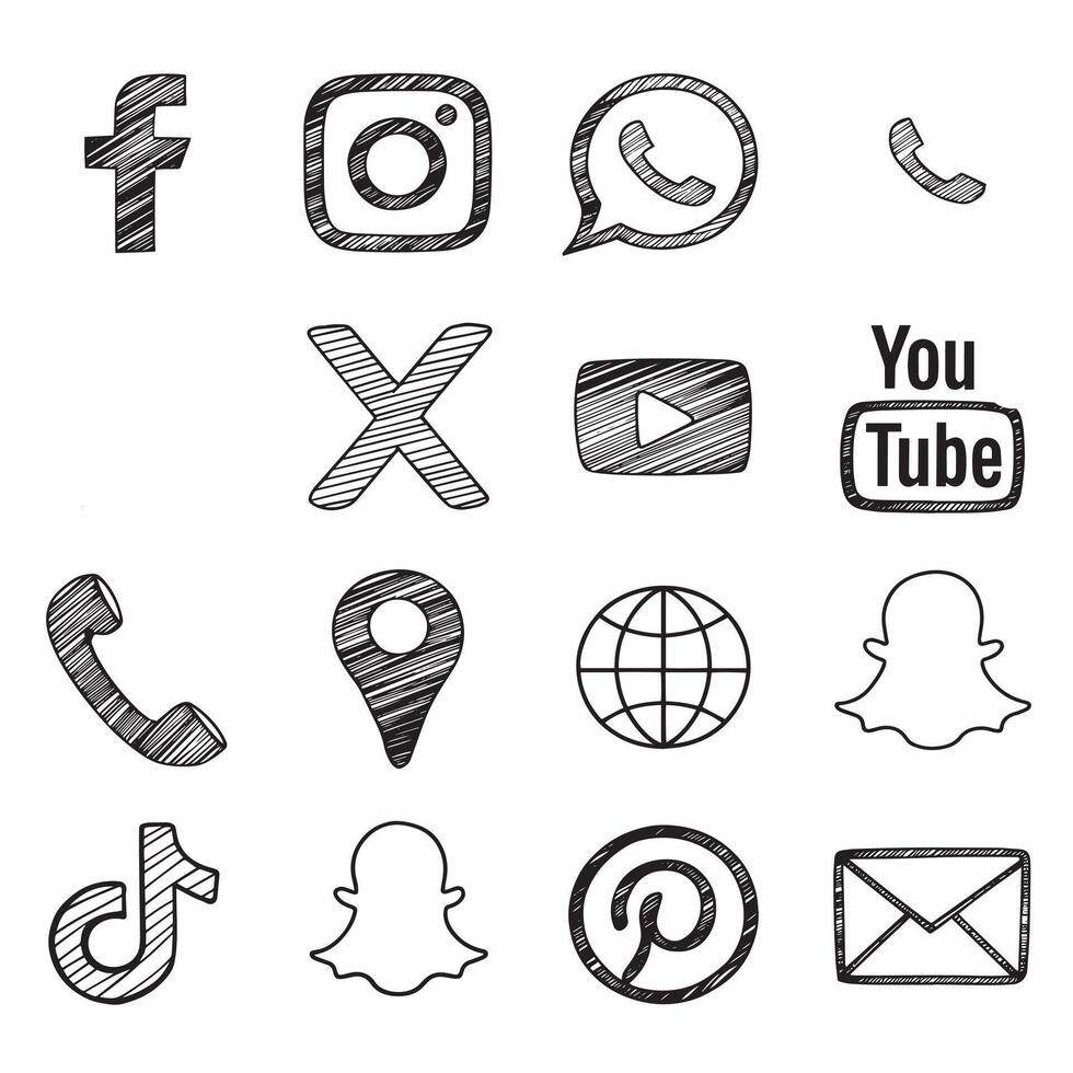 a black and white drawing of animal icon vector