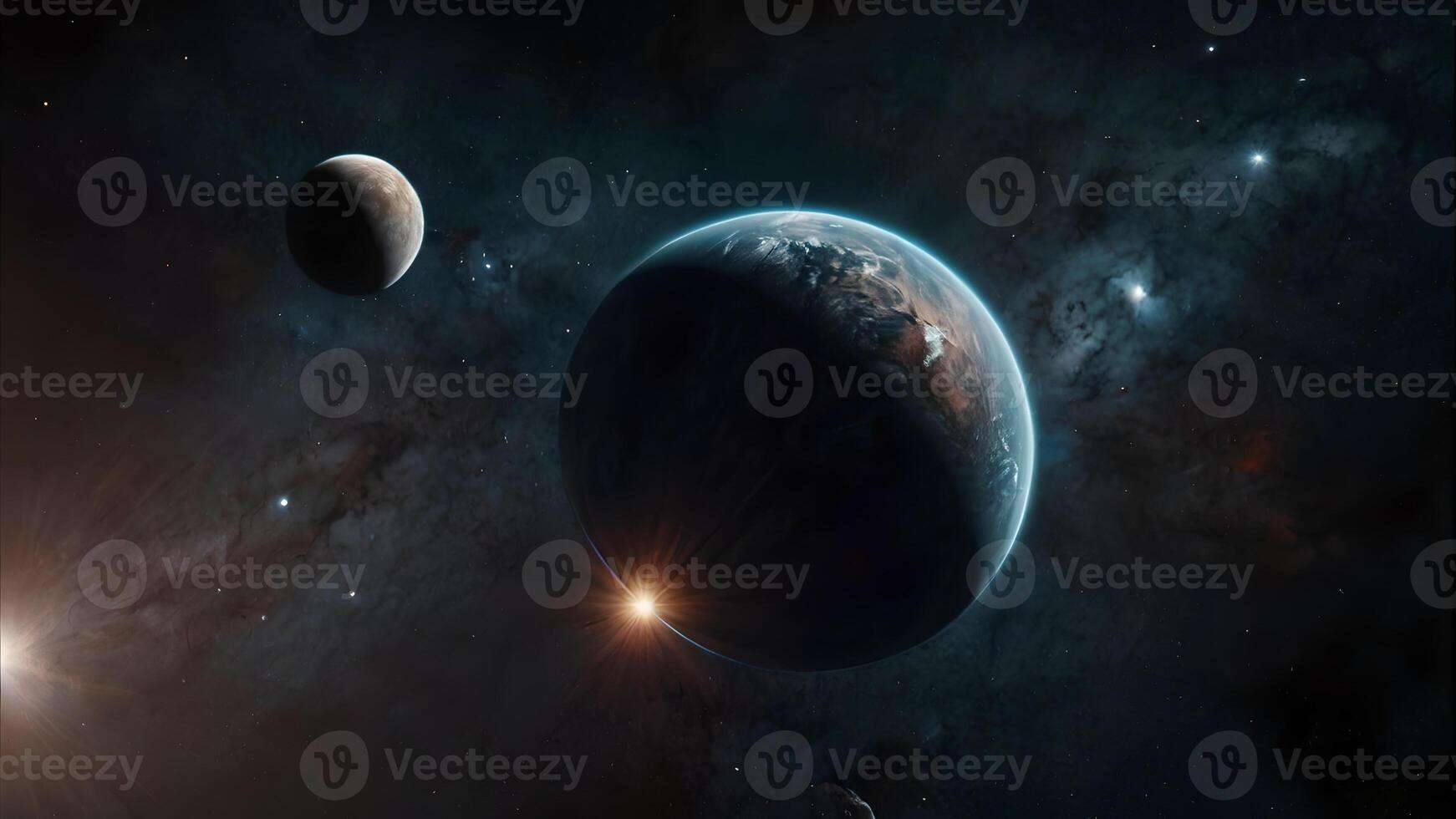 A Solitary Planet in the Vastness of Space photo
