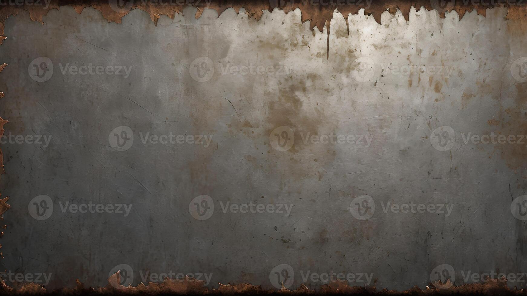 Grunge Metal Texture Background with Rusty Edges photo