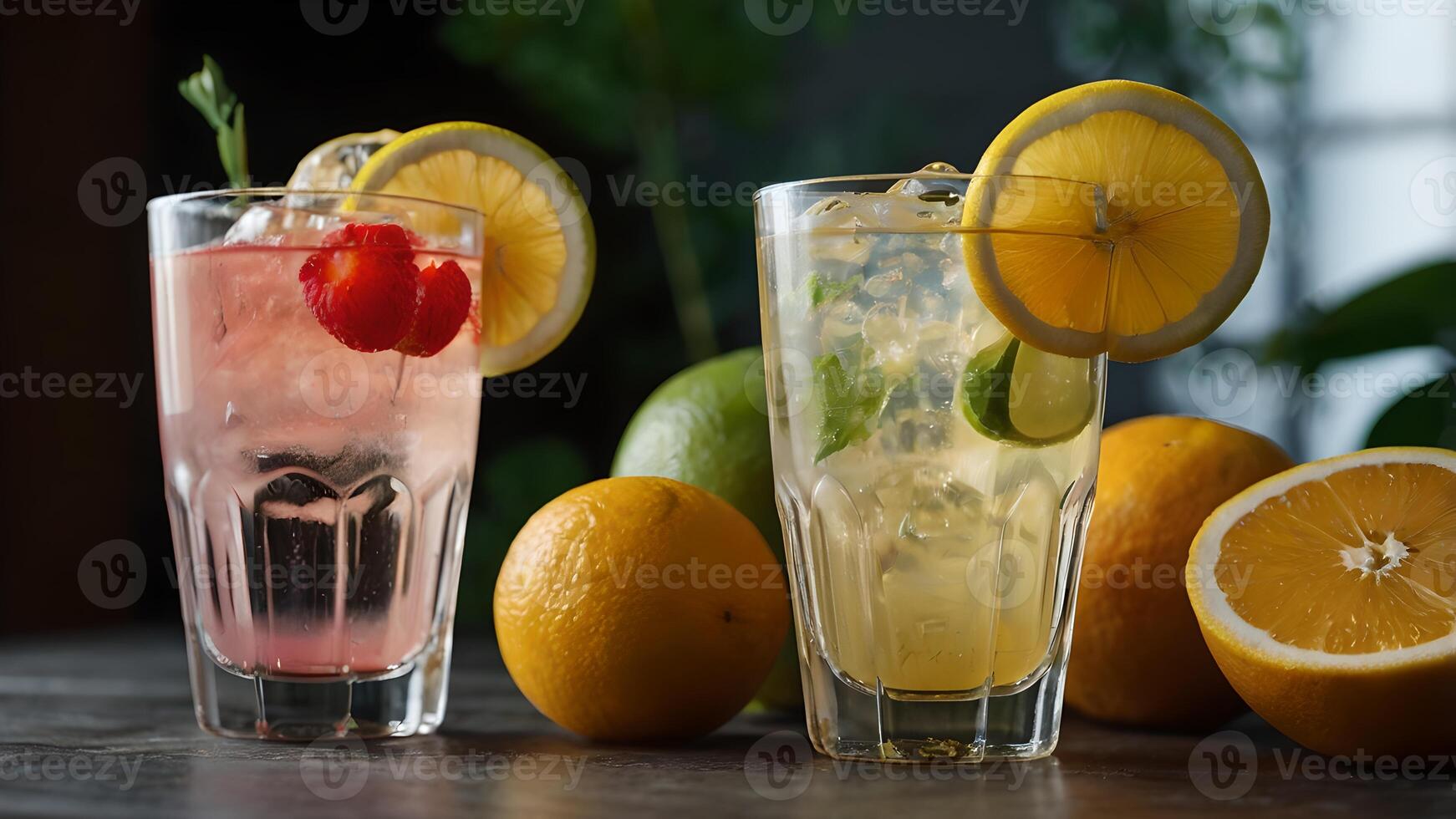 Refreshing Summer Drinks with Citrus and Berries photo