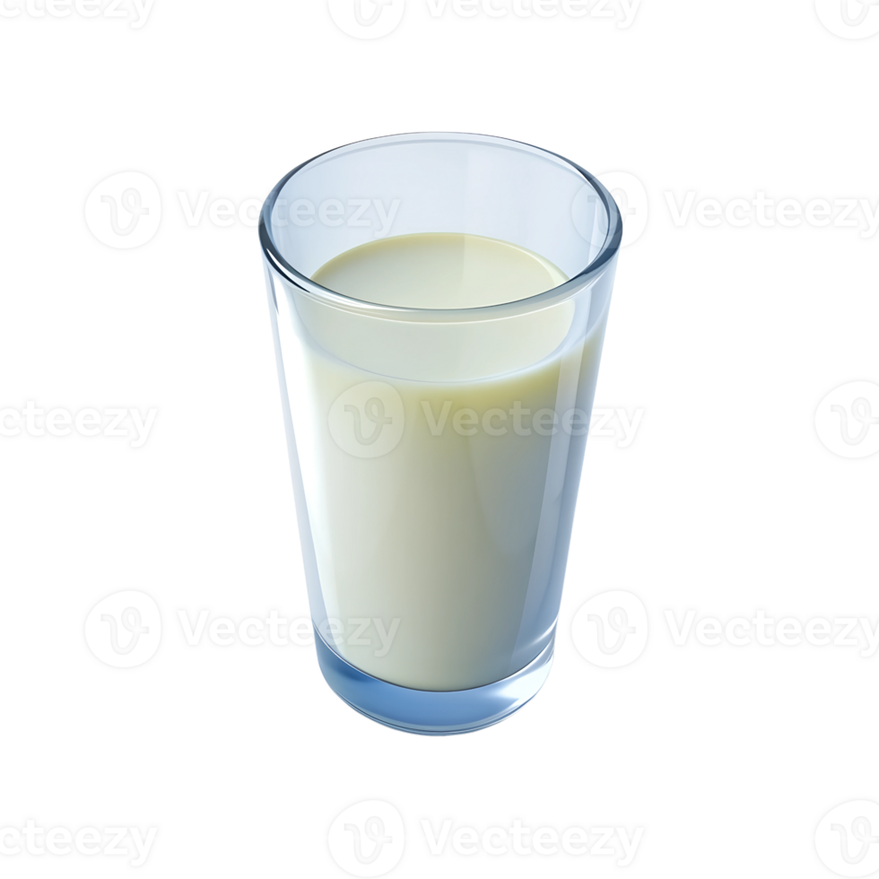 Glass, isolated on a transparent background, 3D Rendering, isometric png