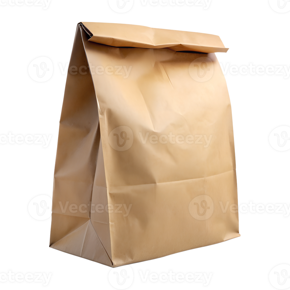 Brown bag isolated on a transparent background png