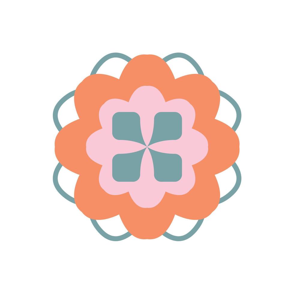 Beautiful Lace Tile Graphics and Icons, Floral Art and Cutouts with Totem and Geometric Design Elements vector