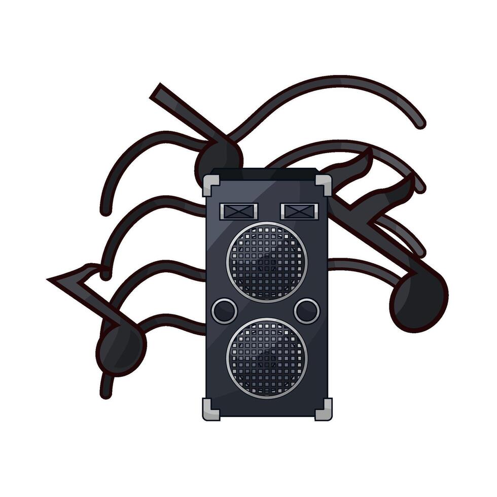 illustration of Advanced speaker technology vector